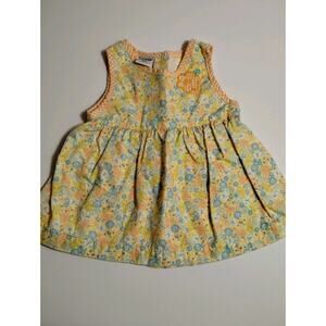 Vintage Oshkosh B'Gosh Infant Girls Size 3-6 Months - Yellow with Orange Plaid